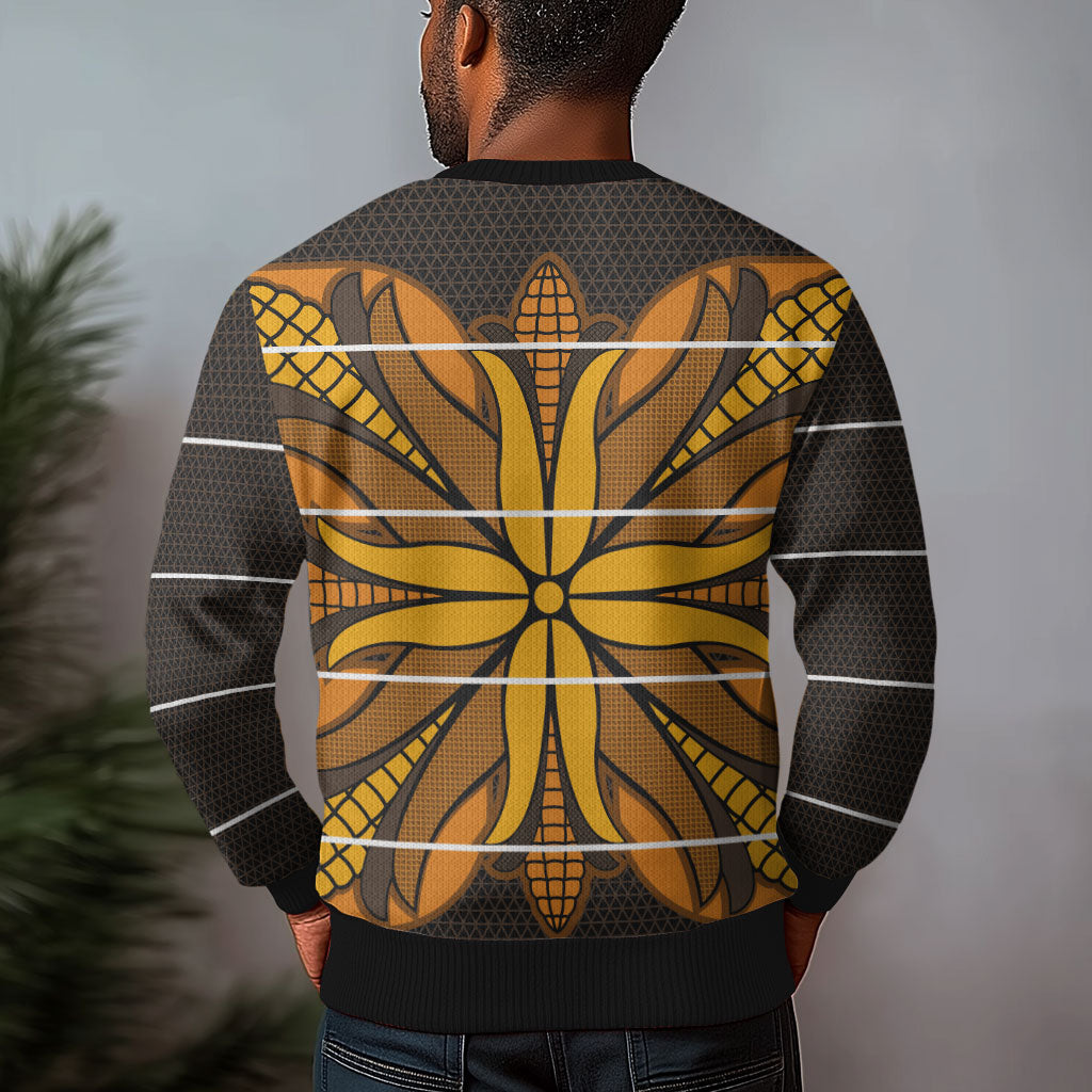 Old Gold Khotso Mojalefa Poone Ugly Christmas Sweater Basotho Khotso Blanket Inspired