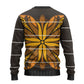 Old Gold Khotso Mojalefa Poone Ugly Christmas Sweater Basotho Khotso Blanket Inspired