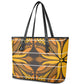 Old Gold Khotso Mojalefa Poone Leather Tote Bag Basotho Khotso Blanket Inspired