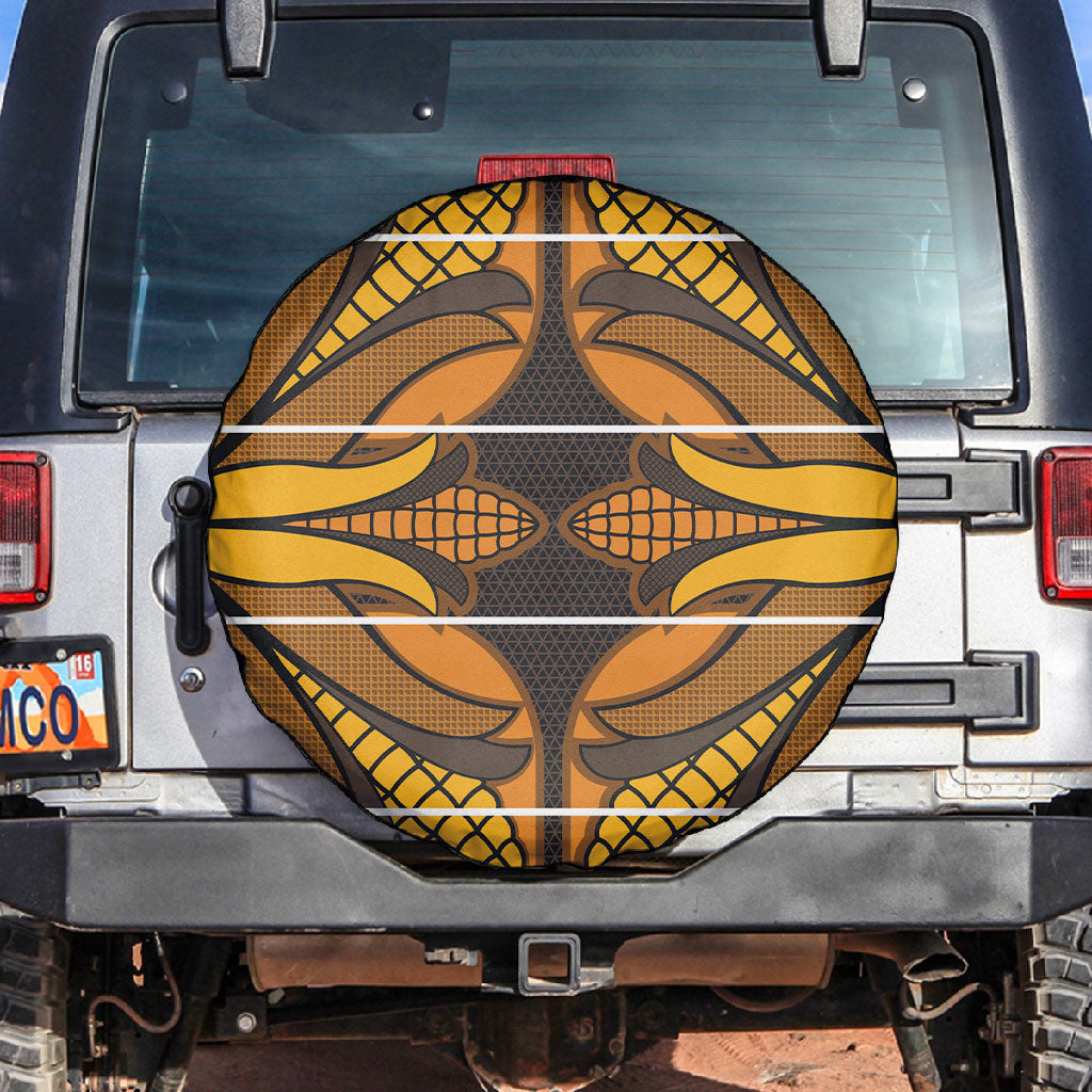 Old Gold Khotso Mojalefa Poone Spare Tire Cover Basotho Khotso Blanket Inspired
