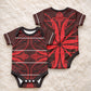 Scarlet Red Khotso Mojalefa Poone Baby Onesie Basotho Khotso Blanket Inspired