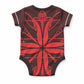 Scarlet Red Khotso Mojalefa Poone Baby Onesie Basotho Khotso Blanket Inspired