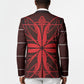 Scarlet Red Khotso Mojalefa Poone Blazer Basotho Khotso Blanket Inspired