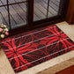 Scarlet Red Khotso Mojalefa Poone Rubber Doormat Basotho Khotso Blanket Inspired