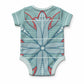 Turquoise Khotso Mojalefa Poone Baby Onesie Basotho Khotso Blanket Inspired