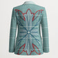 Turquoise Khotso Mojalefa Poone Blazer Basotho Khotso Blanket Inspired