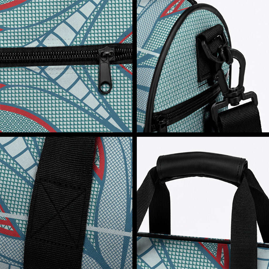 Turquoise Khotso Mojalefa Poone Duffle Bag Basotho Khotso Blanket Inspired