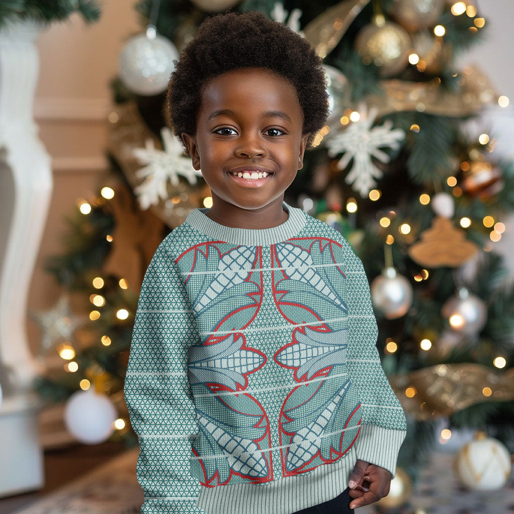 Turquoise Khotso Mojalefa Poone Kid Ugly Christmas Sweater Basotho Khotso Blanket Inspired