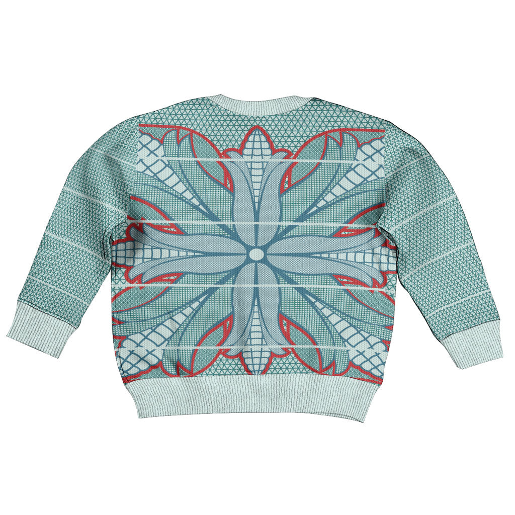 Turquoise Khotso Mojalefa Poone Kid Ugly Christmas Sweater Basotho Khotso Blanket Inspired
