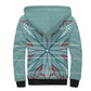 Turquoise Khotso Mojalefa Poone Sherpa Hoodie Basotho Khotso Blanket Inspired