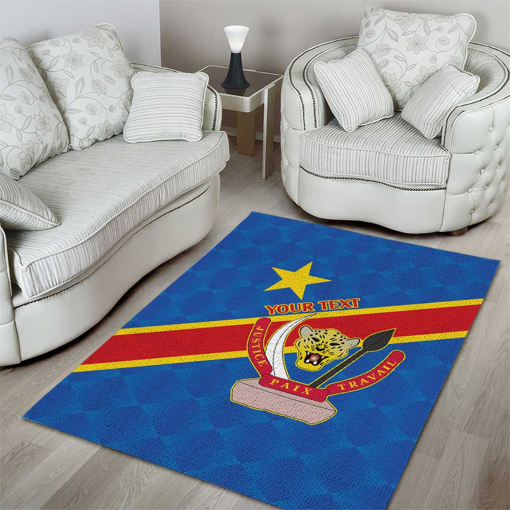 Africa DR of the Congo Personalized Area Rug Flag Style - African Pride