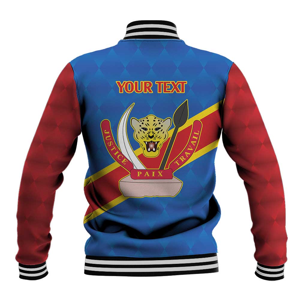 Africa DR of the Congo Personalized Baseball Jacket Flag Style - African Pride