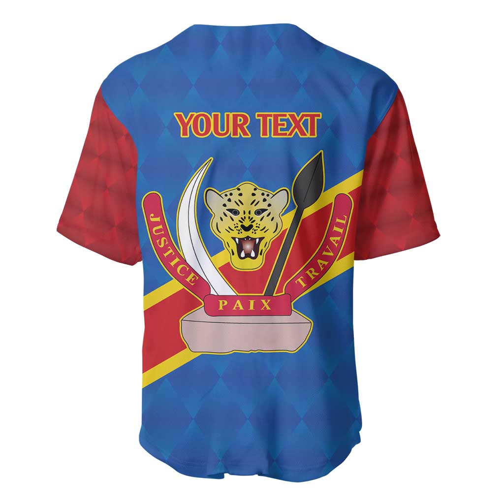 Africa DR of the Congo Personalized Baseball Jersey Flag Style - African Pride