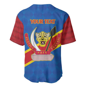 Africa DR of the Congo Personalized Baseball Jersey Flag Style - African Pride