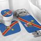 Africa DR of the Congo Personalized Bathroom Set Flag Style