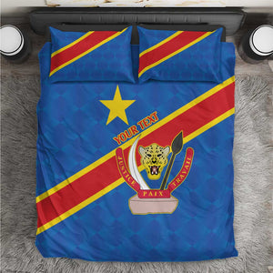 Africa DR of the Congo Personalized Bedding Set Flag Style - African Pride