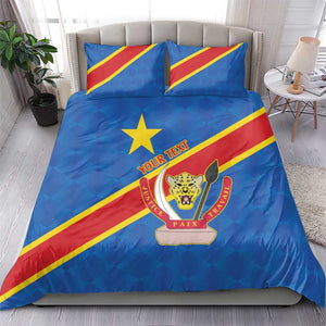 Africa DR of the Congo Personalized Bedding Set Flag Style - African Pride