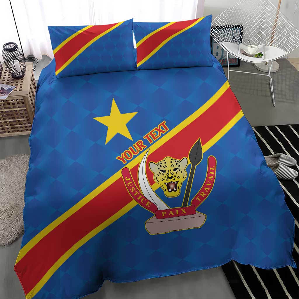 Africa DR of the Congo Personalized Bedding Set Flag Style - African Pride