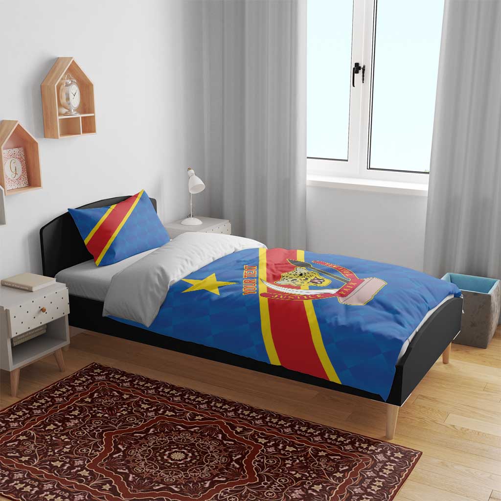 Africa DR of the Congo Personalized Bedding Set Flag Style - African Pride