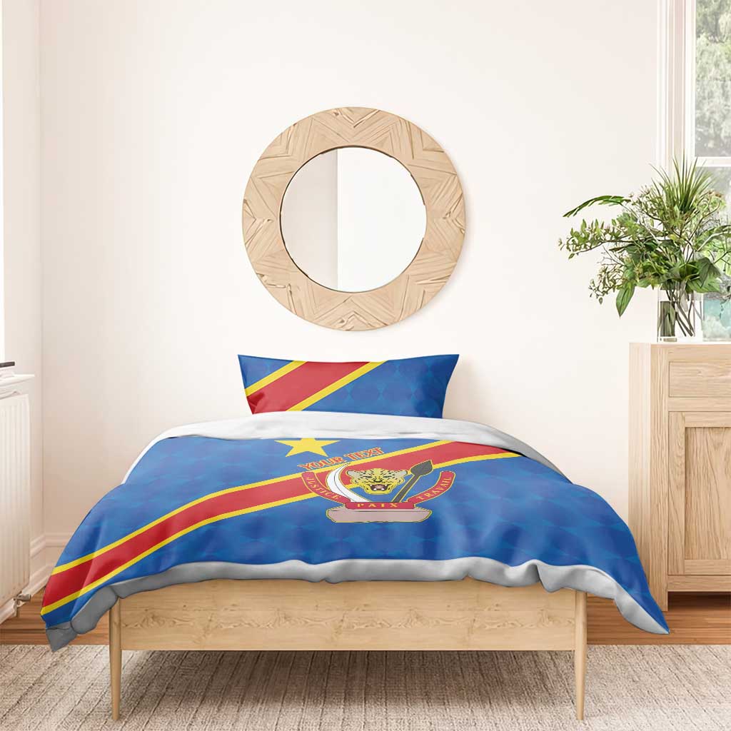 Africa DR of the Congo Personalized Bedding Set Flag Style - African Pride