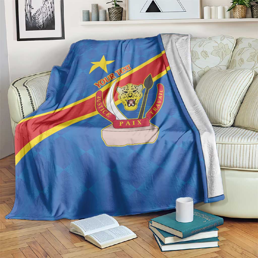 Africa DR of the Congo Personalized Blanket Flag Style - African Pride