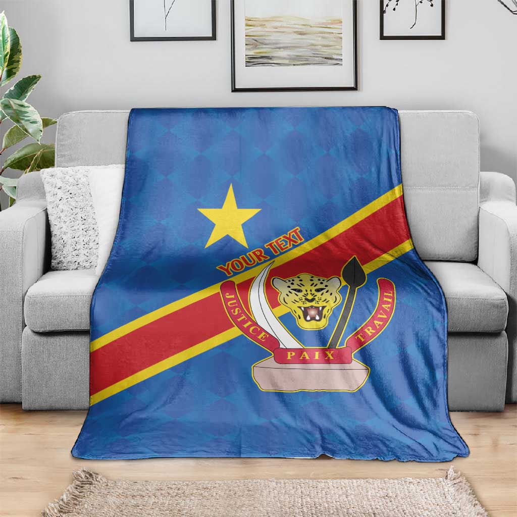 Africa DR of the Congo Personalized Blanket Flag Style - African Pride