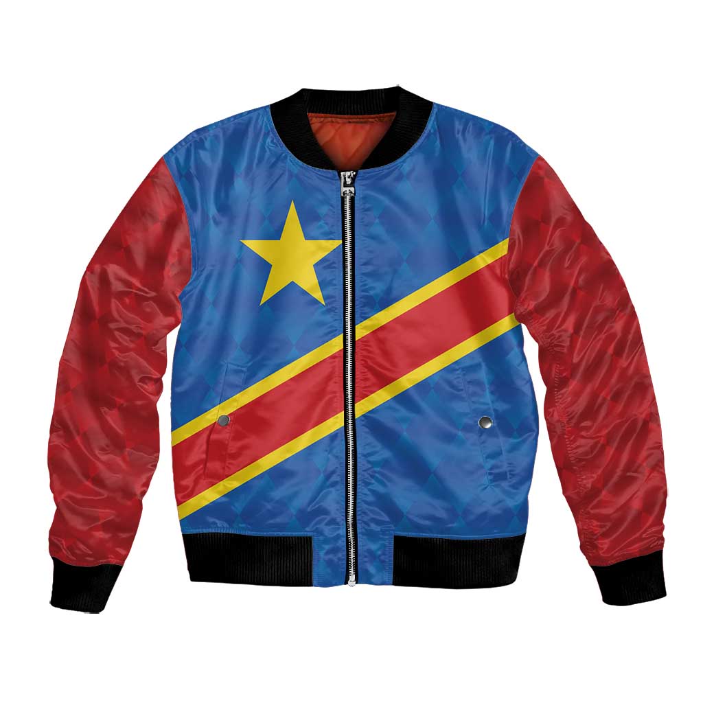 Africa DR of the Congo Personalized Bomber Jacket Flag Style - African Pride