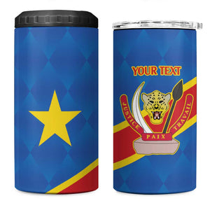 Africa DR of the Congo Personalized 4 in 1 Can Cooler Tumbler Flag Style - African Pride