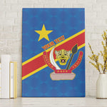 Africa DR of the Congo Personalized Canvas Wall Art Flag Style - African Pride