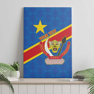 Africa DR of the Congo Personalized Canvas Wall Art Flag Style - African Pride