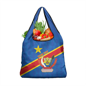 Africa DR of the Congo Personalized Grocery Bag Flag Style - African Pride