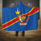 Africa DR of the Congo Personalized Hooded Blanket Flag Style - African Pride