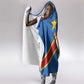 Africa DR of the Congo Personalized Hooded Blanket Flag Style - African Pride