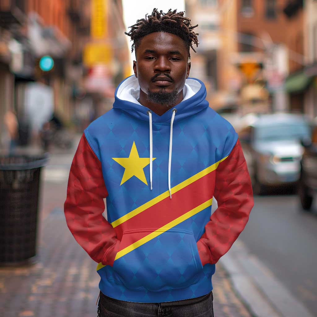 Africa DR of the Congo Personalized Hoodie Flag Style - African Pride