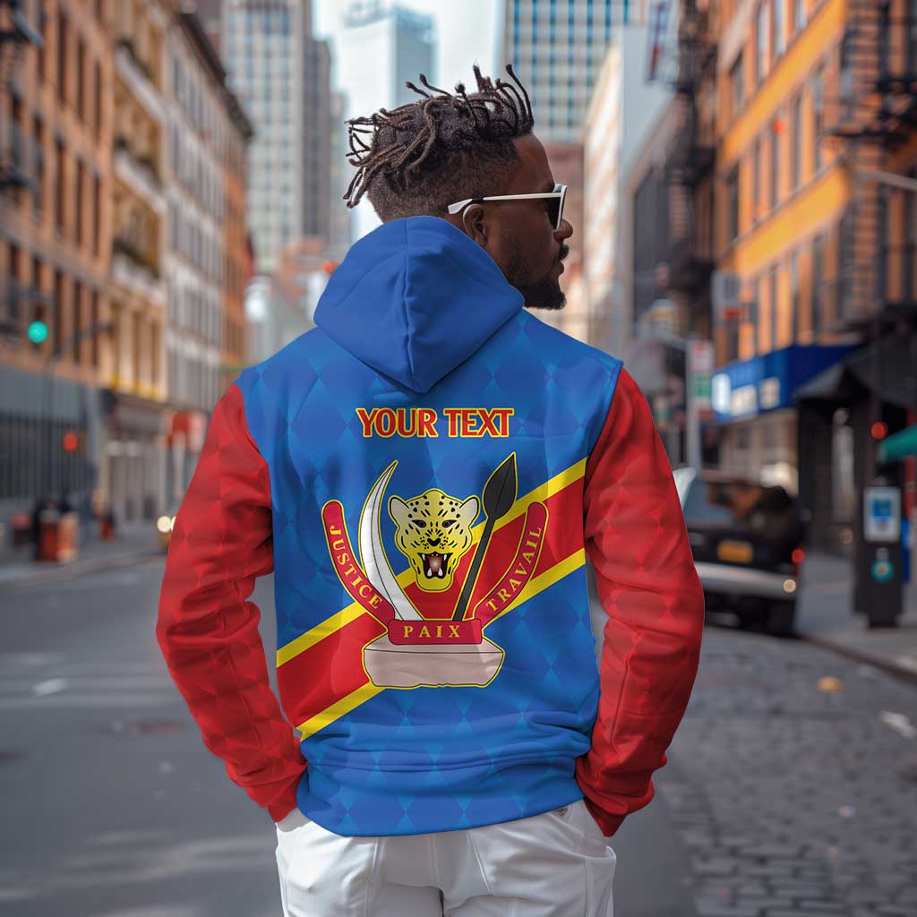 Africa DR of the Congo Personalized Hoodie Flag Style - African Pride