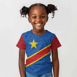 Africa DR of the Congo Personalized Kid T shirt Flag Style - African Pride