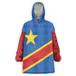 Africa DR of the Congo Personalized Kid Wearable Blanket Hoodie Flag Style - African Pride