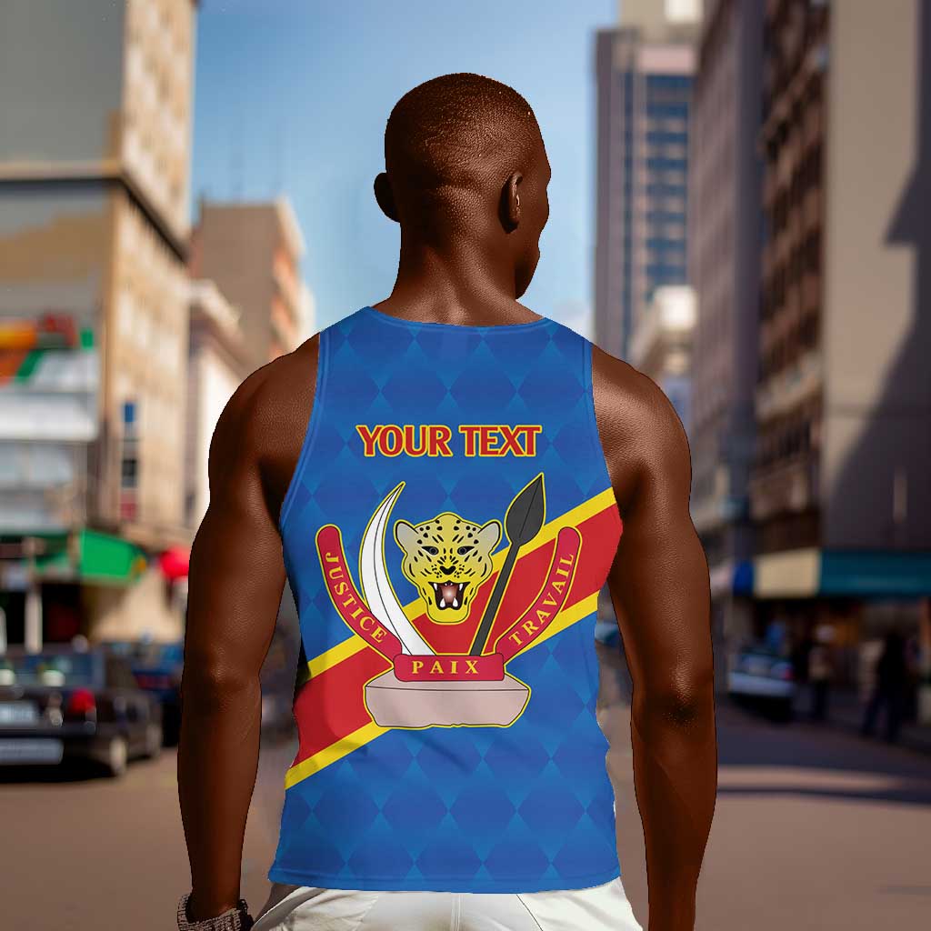 Africa DR of the Congo Personalized Men Tank Top Flag Style - African Pride