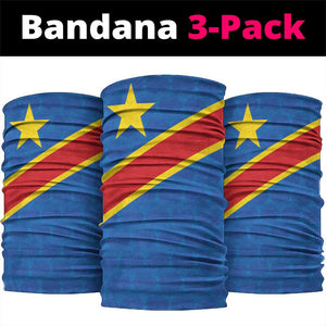 Africa DR of the Congo Neck Gaiter Flag Style - African Pride