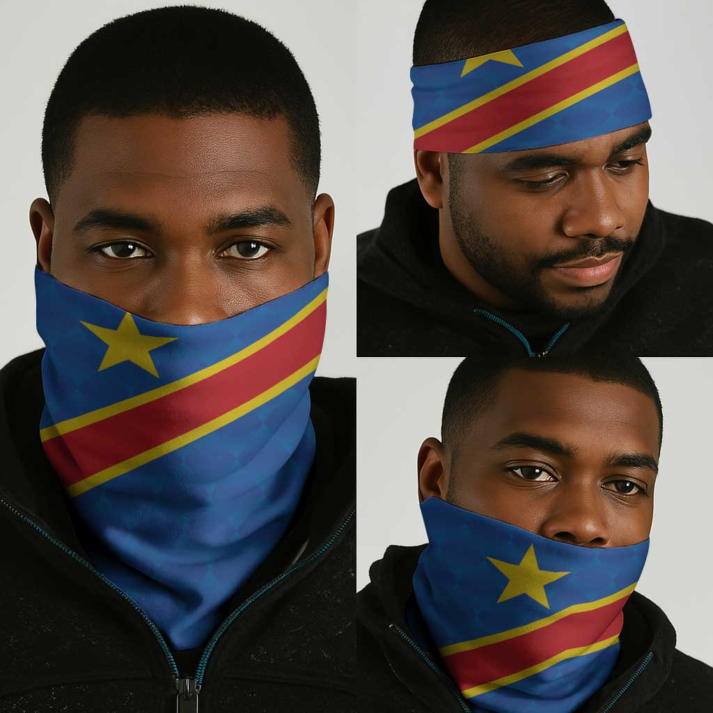 Africa DR of the Congo Neck Gaiter Flag Style - African Pride