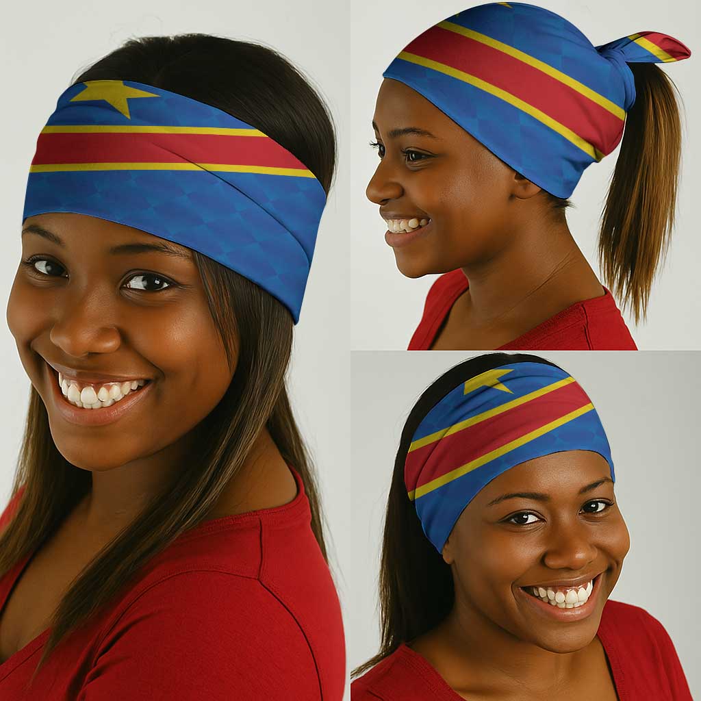 Africa DR of the Congo Neck Gaiter Flag Style - African Pride