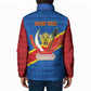Africa DR of the Congo Personalized Padded Jacket Flag Style