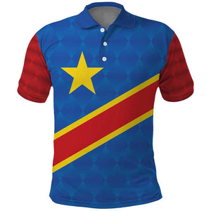 Africa DR of the Congo Personalized Polo Shirt Flag Style - African Pride