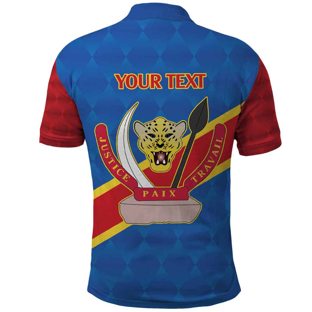 Africa DR of the Congo Personalized Polo Shirt Flag Style - African Pride