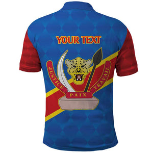 Africa DR of the Congo Personalized Polo Shirt Flag Style - African Pride
