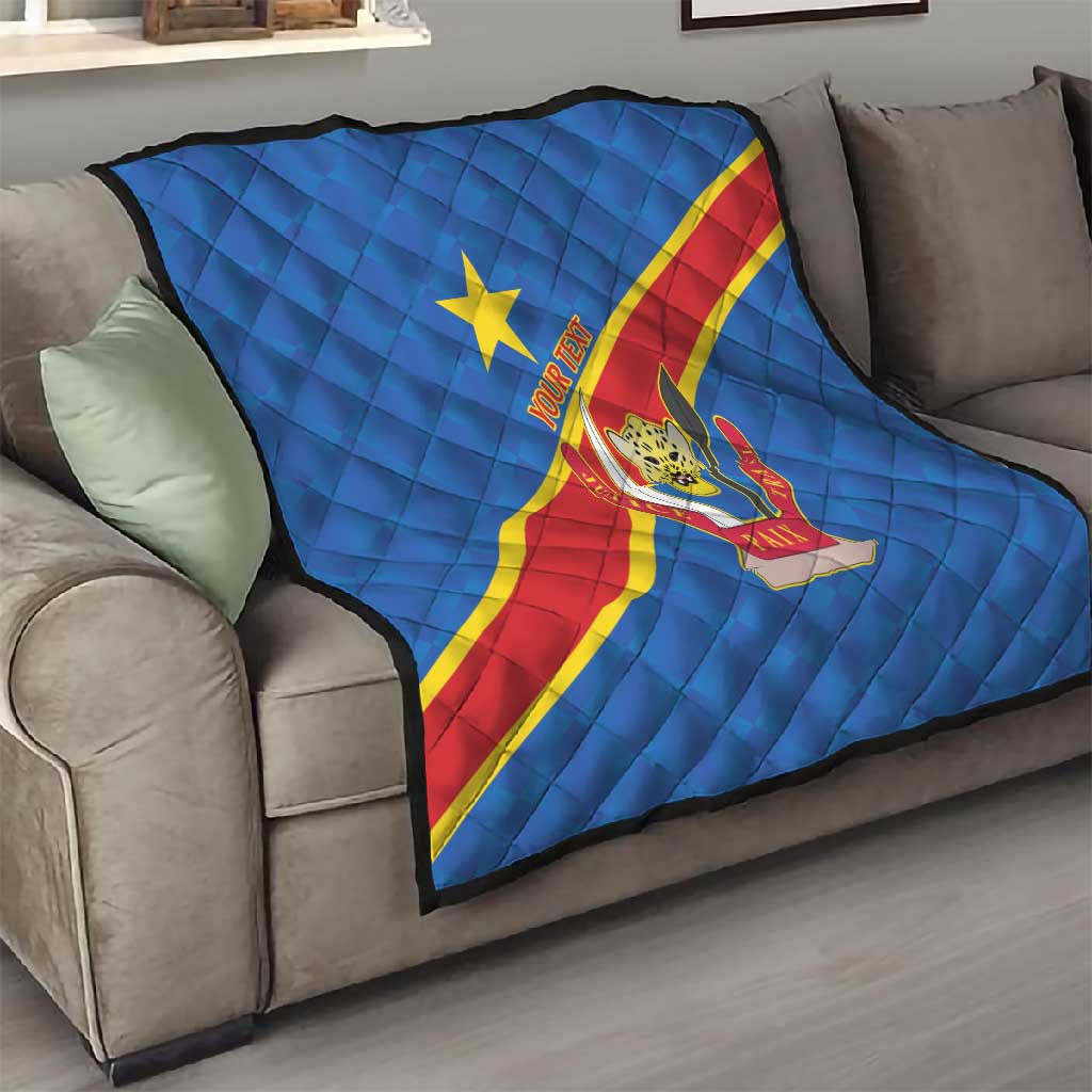 Africa DR of the Congo Personalized Quilt Flag Style - African Pride