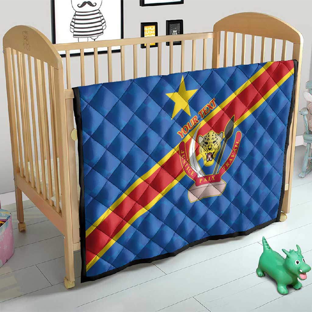 Africa DR of the Congo Personalized Quilt Flag Style - African Pride