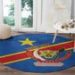 Africa DR of the Congo Personalized Round Carpet Flag Style - African Pride