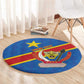 Africa DR of the Congo Personalized Round Carpet Flag Style - African Pride