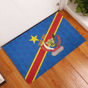 Africa DR of the Congo Personalized Rubber Doormat Flag Style - African Pride